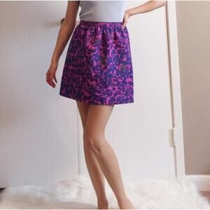 Pim + Larkin Floral Skirt Purple Magenta Blue M Urban Outfitters UO